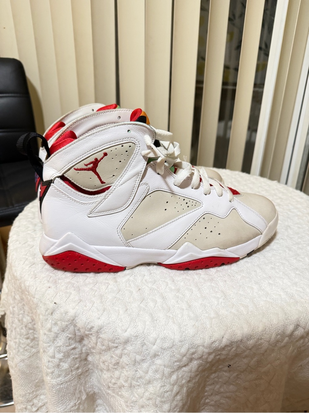 Jordan White Red Classic High-Top Sneakers